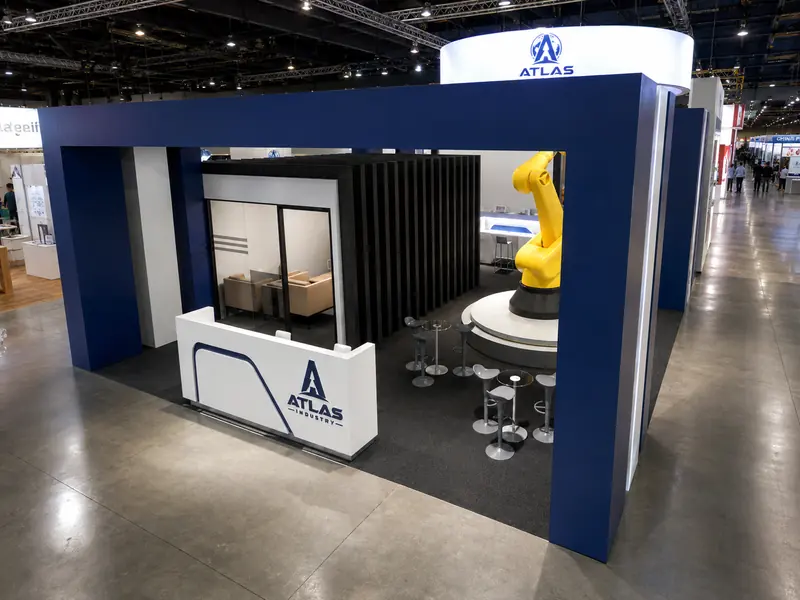 Atlas Industry fuar standı konsept render